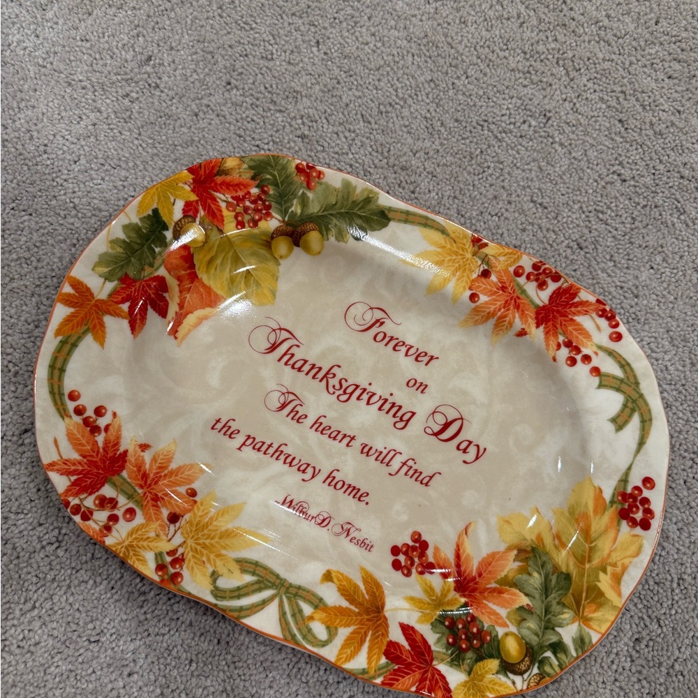 Autumn Leaves Thanksgiving Platter